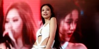 Jennie of BLACKPINK performs during the 2023 Coachella Valley Music and Arts Festival on April 22, 2023. 